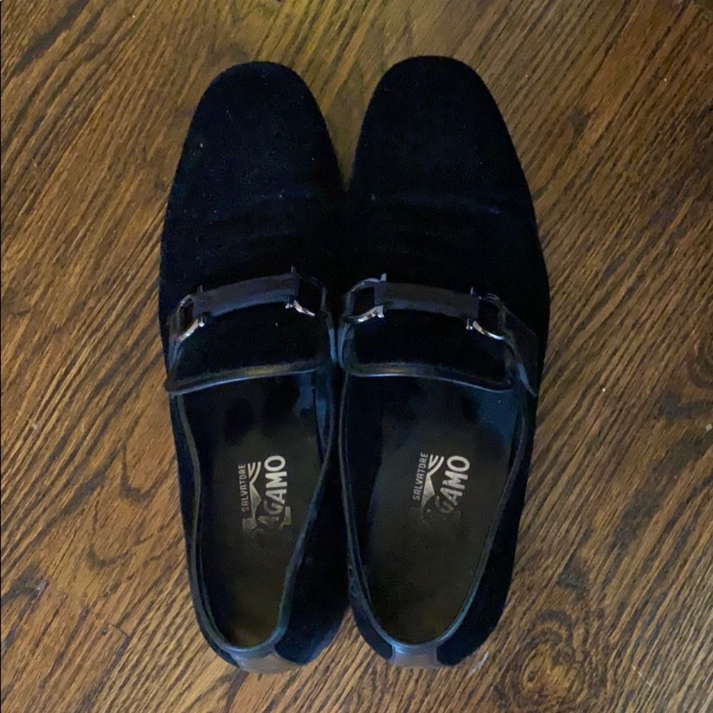 Men’s Salvatore Ferragamo suede loafers